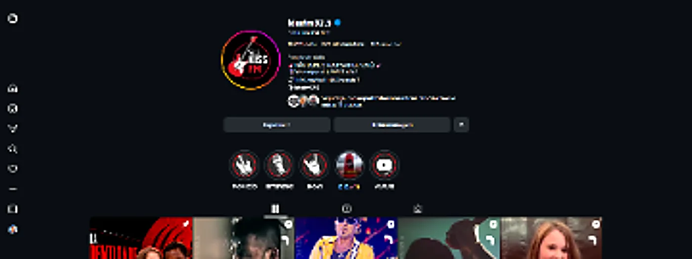 Perfil do Instagram da KISS FM