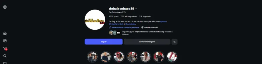 Exemplo de conteúdo do Do Balacobaco 89