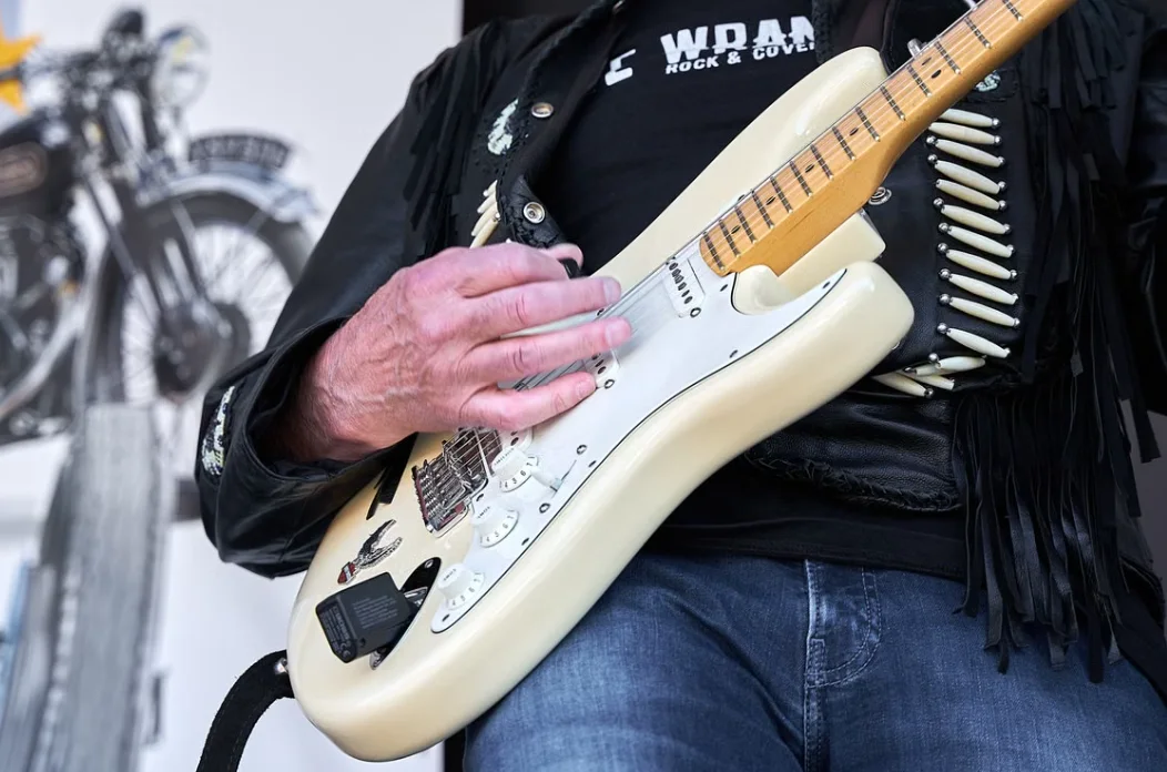 Close de guitarra